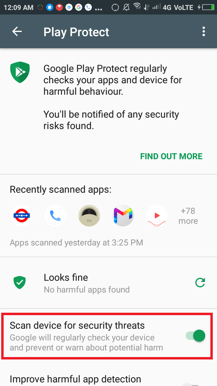 google play protect CARTZONE